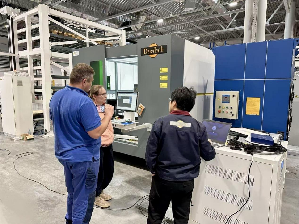 瑞鐵又一條鈑金自動化產(chǎn)線進(jìn)入交付調(diào)試